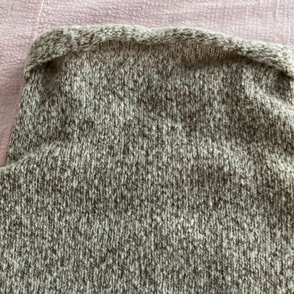 EILEEN FISHER boxy merino wool tweedy turtleneck sweater pullover Size L - Picture 8 of 8